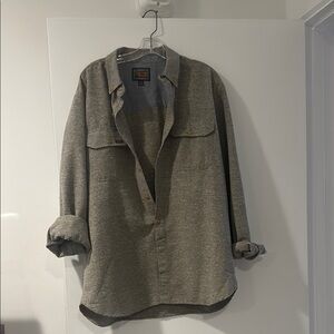 Volcom Gray Lightweight Shirt Jacket